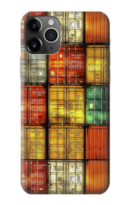 W3861 Colorful Container Block Hard Case and Leather Flip Case For iPhone 11 Pro Max