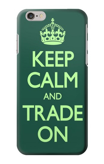 W3862 Keep Calm and Trade On Hard Case and Leather Flip Case For iPhone 6 Plus, iPhone 6s Plus