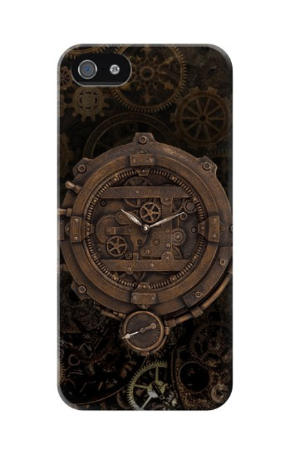 W3902 Steampunk Clock Gear Hard Case and Leather Flip Case For iPhone 5C