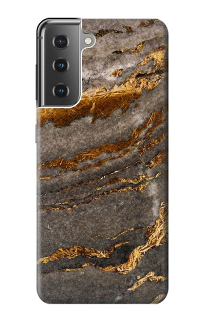 W3886 Gray Marble Rock Hard Case and Leather Flip Case For Samsung Galaxy S21 Plus 5G, Galaxy S21+ 5G
