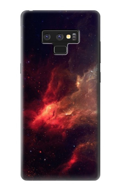 W3897 Red Nebula Space Hard Case and Leather Flip Case For Note 9 Samsung Galaxy Note9