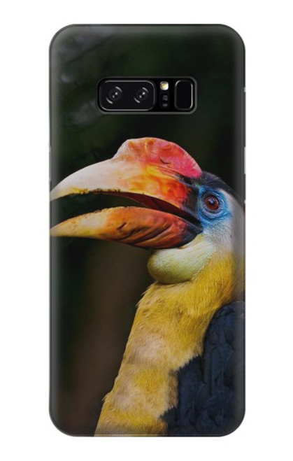 W3876 Colorful Hornbill Hard Case and Leather Flip Case For Note 8 Samsung Galaxy Note8