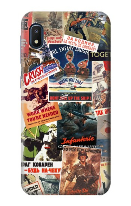 W3905 Vintage Army Poster Hard Case and Leather Flip Case For Samsung Galaxy A10e