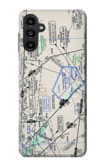 W3882 Flying Enroute Chart Hard Case and Leather Flip Case For Samsung Galaxy A13 5G