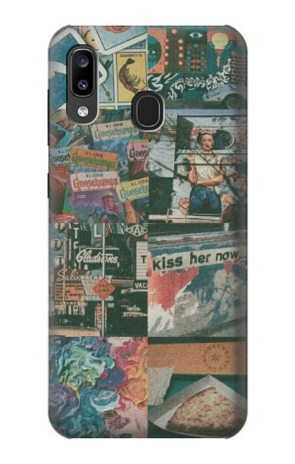 W3909 Vintage Poster Hard Case and Leather Flip Case For Samsung Galaxy A20, Galaxy A30