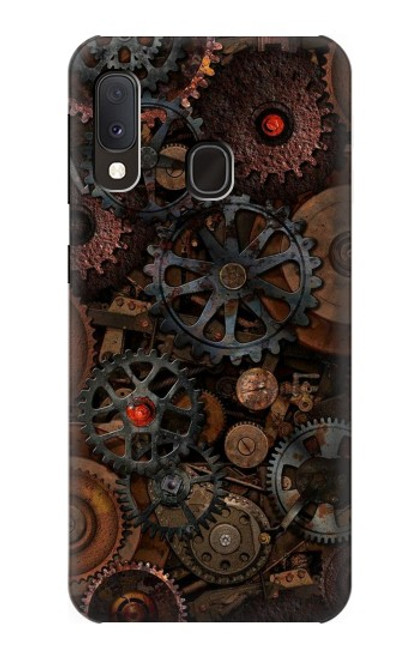 W3884 Steampunk Mechanical Gears Hard Case and Leather Flip Case For Samsung Galaxy A20e