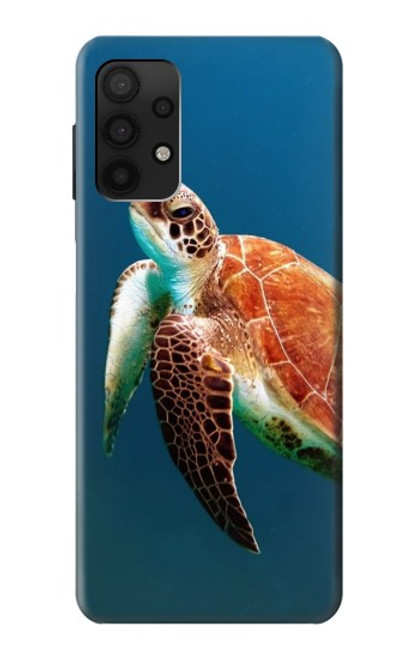 W3899 Sea Turtle Hard Case and Leather Flip Case For Samsung Galaxy A32 4G