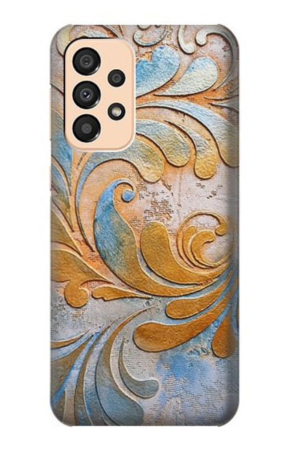 W3875 Canvas Vintage Rugs Hard Case and Leather Flip Case For Samsung Galaxy A33 5G