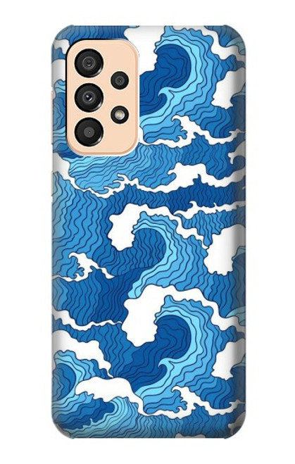 W3901 Aesthetic Storm Ocean Waves Hard Case and Leather Flip Case For Samsung Galaxy A33 5G