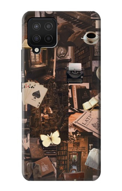 W3877 Dark Academia Hard Case and Leather Flip Case For Samsung Galaxy A42 5G