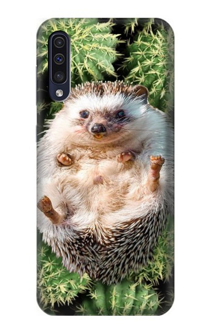 W3863 Pygmy Hedgehog Dwarf Hedgehog Paint Hard Case and Leather Flip Case For Samsung Galaxy A50