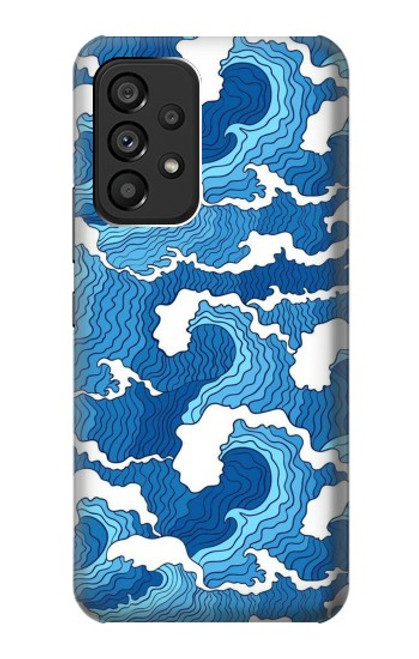 W3901 Aesthetic Storm Ocean Waves Hard Case and Leather Flip Case For Samsung Galaxy A53 5G