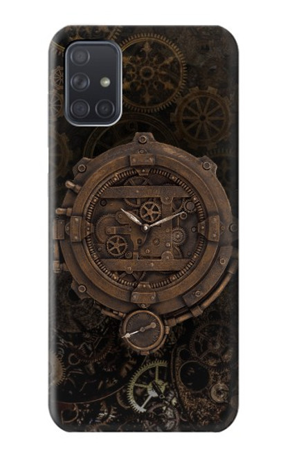 W3902 Steampunk Clock Gear Hard Case and Leather Flip Case For Samsung Galaxy A71 5G