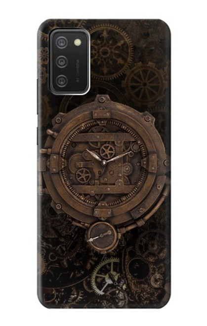 W3902 Steampunk Clock Gear Hard Case and Leather Flip Case For Samsung Galaxy A03S