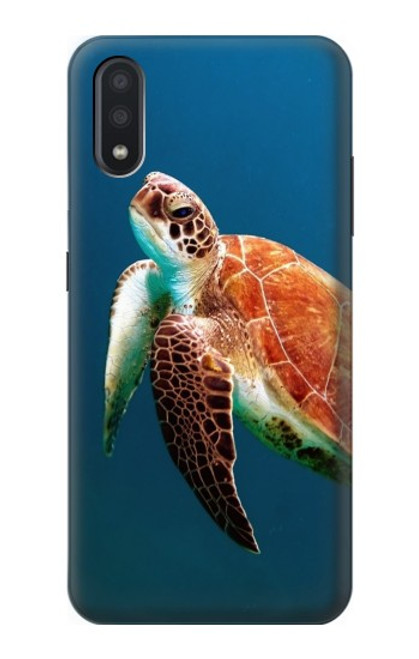 W3899 Sea Turtle Hard Case and Leather Flip Case For Samsung Galaxy A01