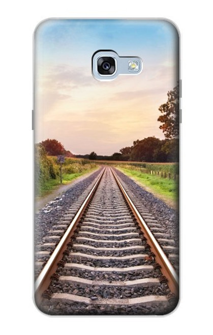 W3866 Railway Straight Train Track Hard Case and Leather Flip Case For Samsung Galaxy A5 (2017)