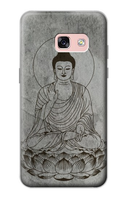 W3873 Buddha Line Art Hard Case and Leather Flip Case For Samsung Galaxy A3 (2017)
