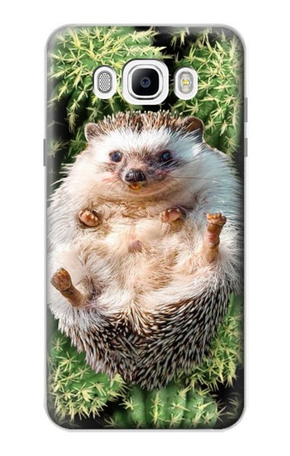 W3863 Pygmy Hedgehog Dwarf Hedgehog Paint Hard Case and Leather Flip Case For Samsung Galaxy J7 (2016)