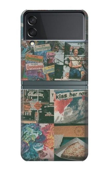 W3909 Vintage Poster Hard Case For Samsung Galaxy Z Flip 3 5G
