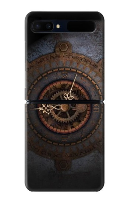 W3908 Vintage Clock Hard Case For Samsung Galaxy Z Flip 5G