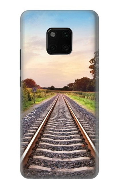 W3866 Railway Straight Train Track Hard Case and Leather Flip Case For Huawei Mate 20 Pro