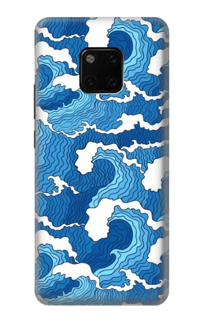 W3901 Aesthetic Storm Ocean Waves Hard Case and Leather Flip Case For Huawei Mate 20 Pro