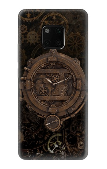 W3902 Steampunk Clock Gear Hard Case and Leather Flip Case For Huawei Mate 20 Pro
