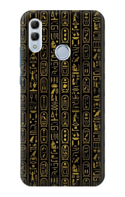 W3869 Ancient Egyptian Hieroglyphic Hard Case and Leather Flip Case For Huawei Honor 10 Lite, Huawei P Smart 2019