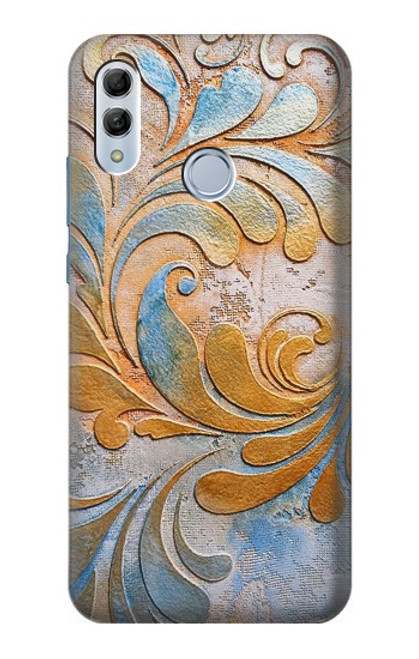 W3875 Canvas Vintage Rugs Hard Case and Leather Flip Case For Huawei Honor 10 Lite, Huawei P Smart 2019