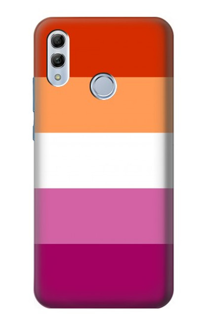 W3887 Lesbian Pride Flag Hard Case and Leather Flip Case For Huawei Honor 10 Lite, Huawei P Smart 2019