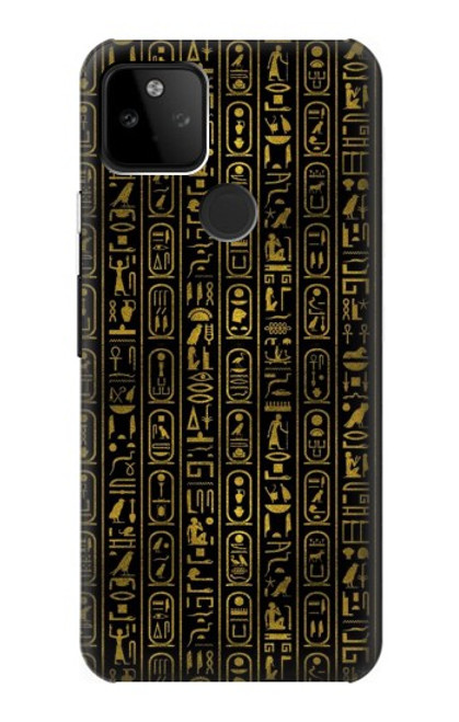 W3869 Ancient Egyptian Hieroglyphic Hard Case and Leather Flip Case For Google Pixel 5A 5G