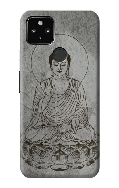 W3873 Buddha Line Art Hard Case and Leather Flip Case For Google Pixel 4a 5G