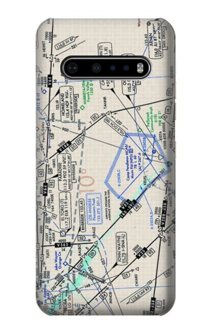 W3882 Flying Enroute Chart Hard Case and Leather Flip Case For LG V60 ThinQ 5G