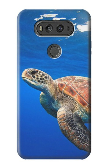 W3898 Sea Turtle Hard Case and Leather Flip Case For LG V20