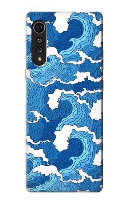 W3901 Aesthetic Storm Ocean Waves Hard Case and Leather Flip Case For LG Velvet