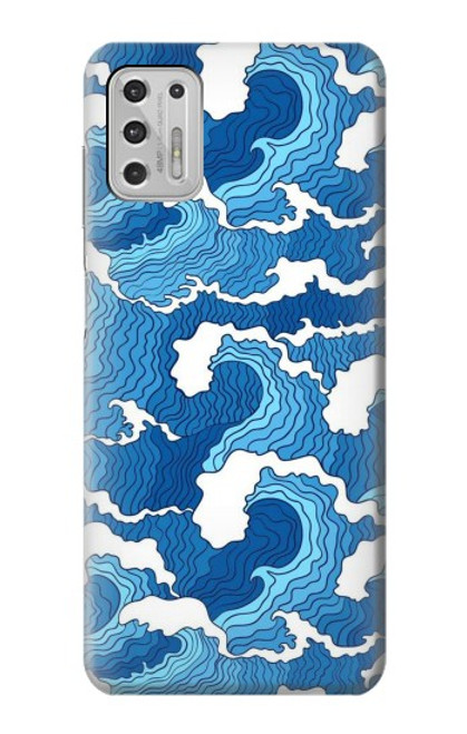 W3901 Aesthetic Storm Ocean Waves Hard Case and Leather Flip Case For Motorola Moto G Stylus (2021)