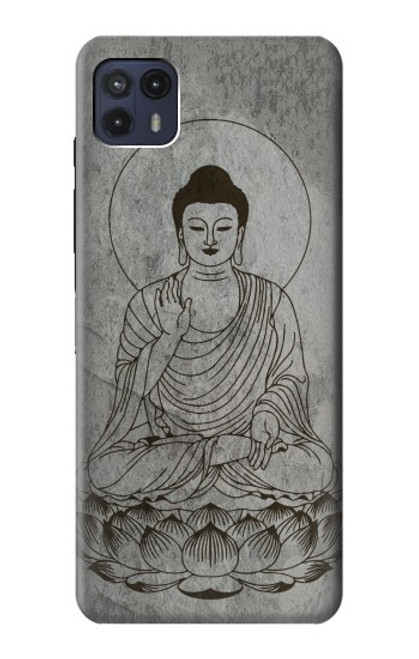 W3873 Buddha Line Art Hard Case and Leather Flip Case For Motorola Moto G50 5G