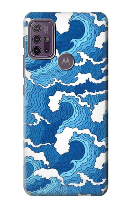 W3901 Aesthetic Storm Ocean Waves Hard Case and Leather Flip Case For Motorola Moto G10 Power