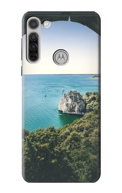 W3865 Europe Duino Beach Italy Hard Case and Leather Flip Case For Motorola Moto G8