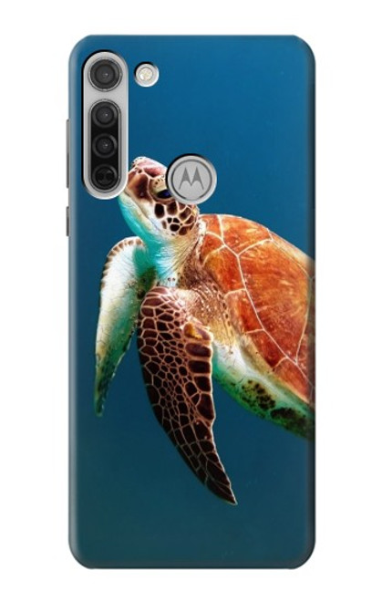 W3899 Sea Turtle Hard Case and Leather Flip Case For Motorola Moto G8