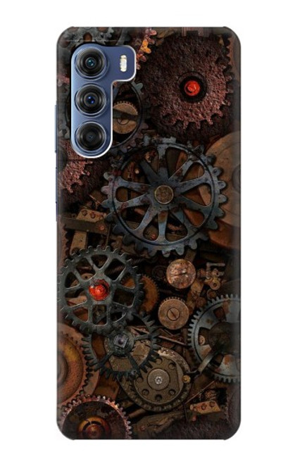 W3884 Steampunk Mechanical Gears Hard Case and Leather Flip Case For Motorola Edge S30