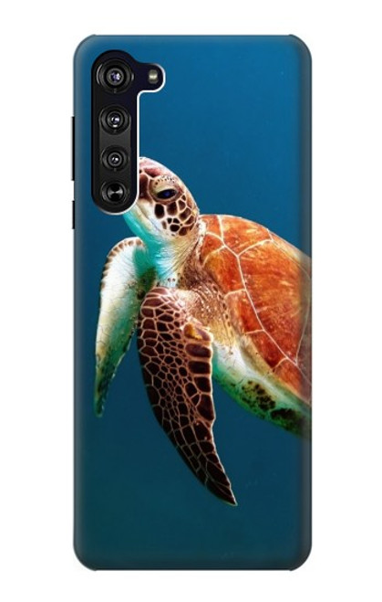 W3899 Sea Turtle Hard Case and Leather Flip Case For Motorola Edge