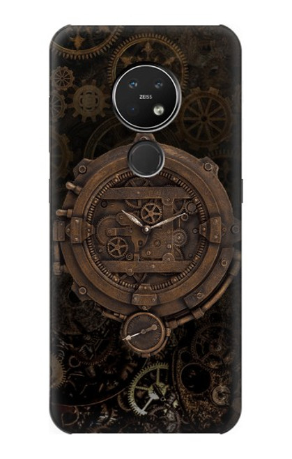 W3902 Steampunk Clock Gear Hard Case and Leather Flip Case For Nokia 7.2