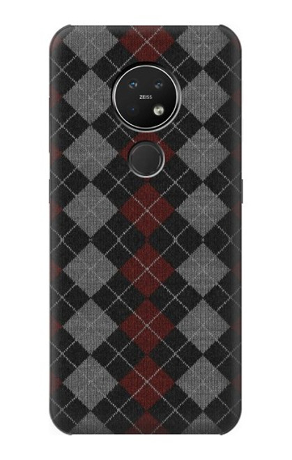 W3907 Sweater Texture Hard Case and Leather Flip Case For Nokia 7.2