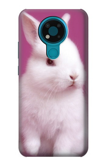 W3870 Cute Baby Bunny Hard Case and Leather Flip Case For Nokia 3.4