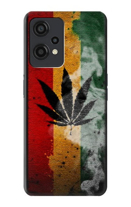 W3890 Reggae Rasta Flag Smoke Hard Case and Leather Flip Case For OnePlus Nord CE 2 Lite 5G