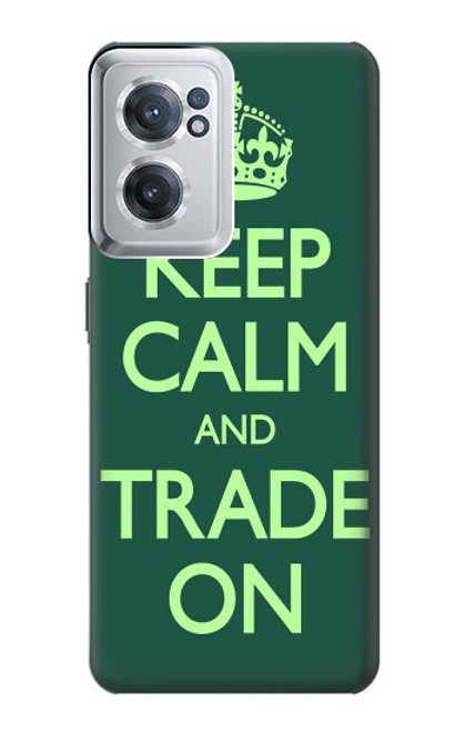 W3862 Keep Calm and Trade On Hard Case and Leather Flip Case For OnePlus Nord CE 2 5G