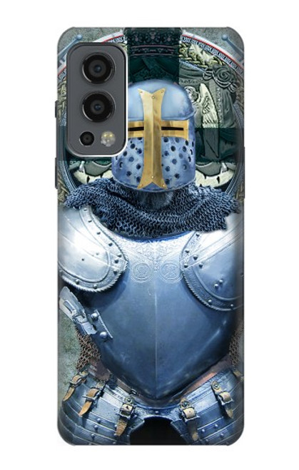 W3864 Medieval Templar Heavy Armor Knight Hard Case and Leather Flip Case For OnePlus Nord 2 5G