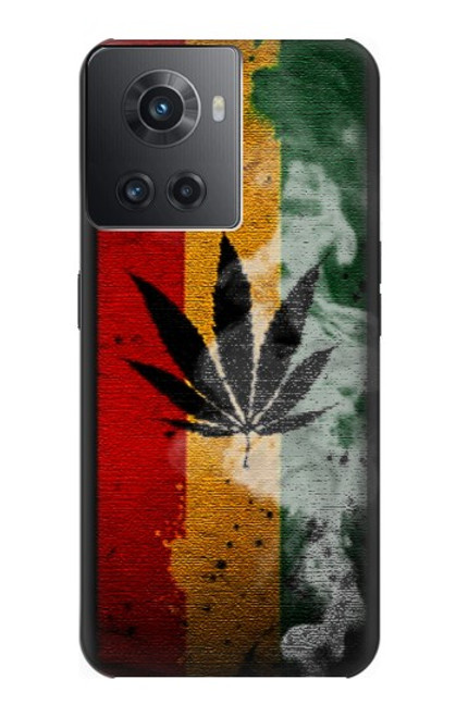 W3890 Reggae Rasta Flag Smoke Hard Case and Leather Flip Case For OnePlus 10R