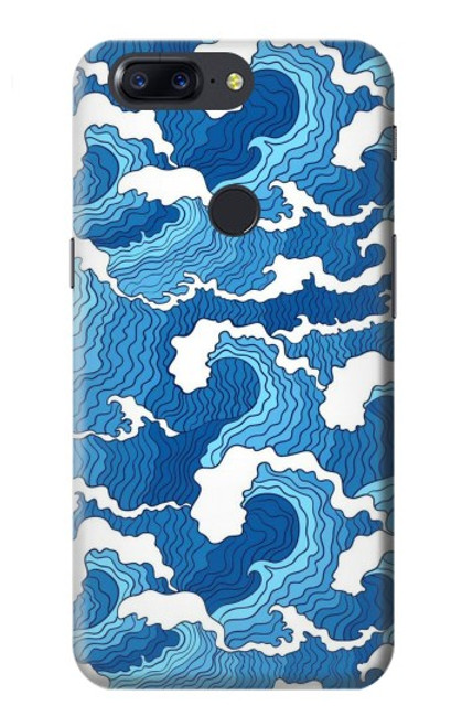 W3901 Aesthetic Storm Ocean Waves Hard Case and Leather Flip Case For OnePlus 5T